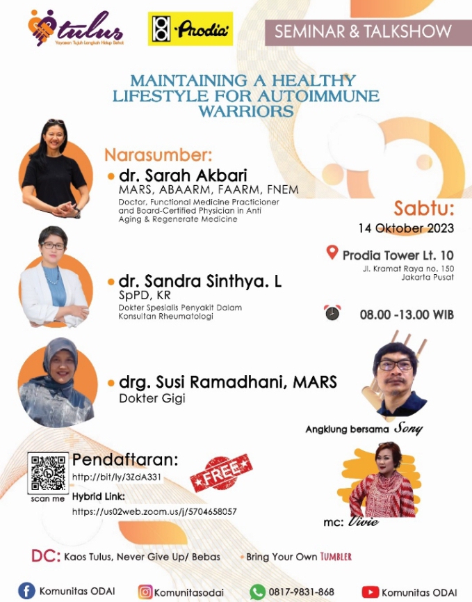 Penyakit Autoimun, Kesehatan Gigi, Peran Mulut dalam Kesehatan, Yayasan Tulus, Prodia, Diskusi Kesehatan